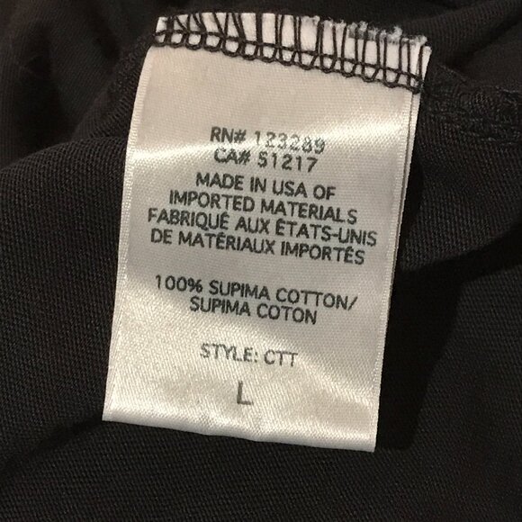 Michael Lauren Verdugo Black Short Sleeve T-shirt with Cutout Size L - Picture 6 of 10
